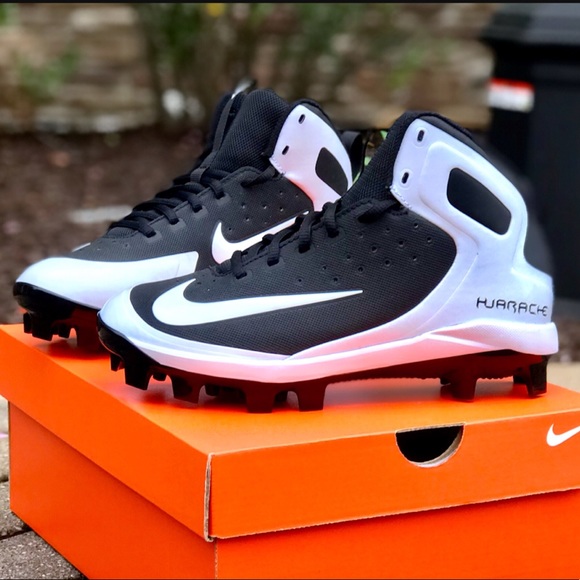 LAST 1 NWT Nike Huarache Pro Mid Baseball Cleats - Picture 2 of 9
